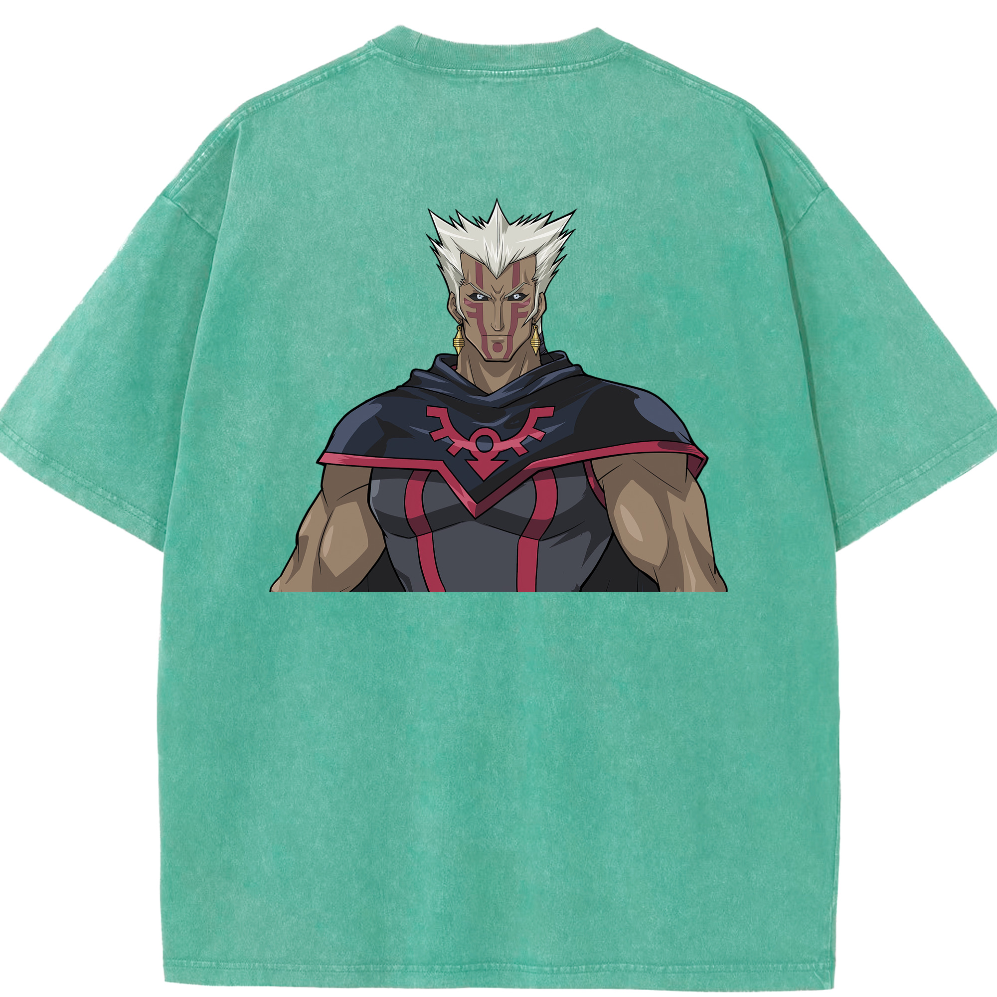 （画像用） 遊☆戯☆王 Yu-Gi-Oh! 綿100% ヴィンテージ風 半袖Tシャツ（背面プリント）